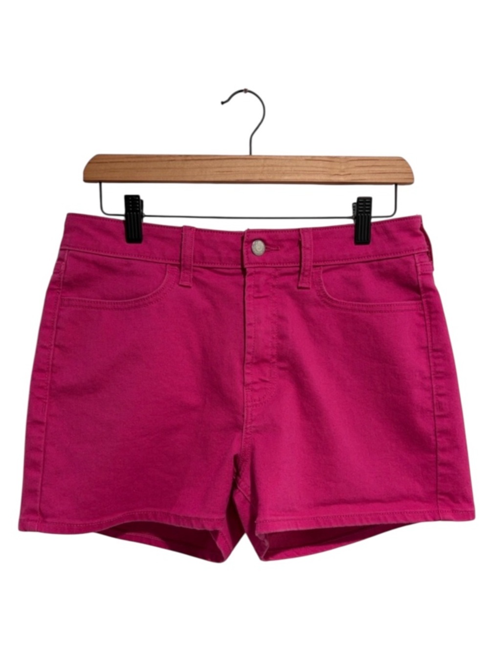 2/$25 Old Navy Women’s Pink High-Rise Wow Cotton Blend Shorts Stretch Spandex